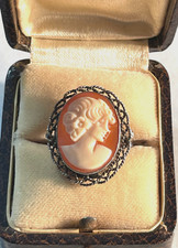 Anello cammeo vintage gemma