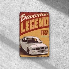 BMW E30 M3 insegna metallo