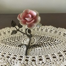 Rosa in porcellana di