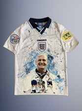 Maglia Gascoigne Inghilterra Dipinta a mano