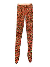 Collant Gucci rosso fluo e