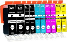 10 CARTUCCE PER CANON PIXMA