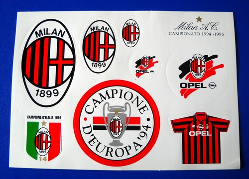 Adesivi sticker milan - adesivi,