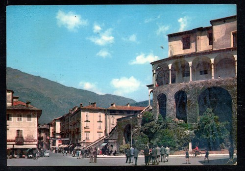 Cartolina varallo sesia piazza - cartolina,