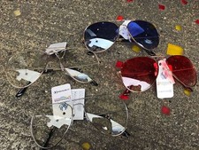 Occhiali modello rayban aviatore a goccia lenti TRASPARENTE COLORI A SCELTA