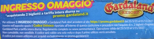Gardaland biglietto 2 - biglietto, 3