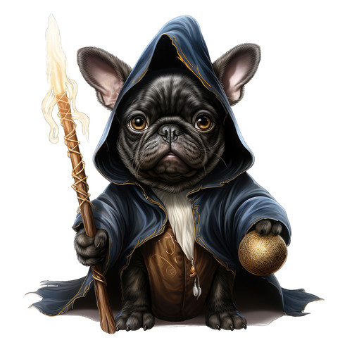 Bulldog francese cane - , auto