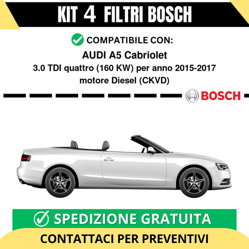 Kit bosch filtri tagliando - kit,
