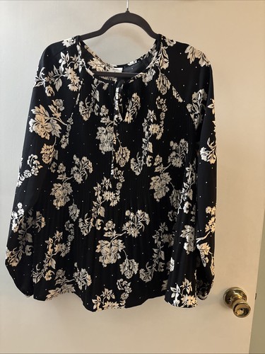 CROFT&BARROW-NERO/BIANCO-FLORE