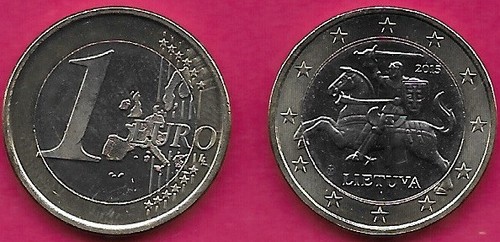 Lituania euro 2015 unc - 1,