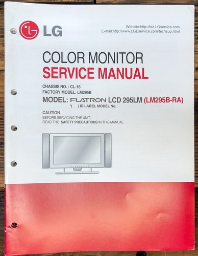 Flatron lcd 295lm monitor - lg,