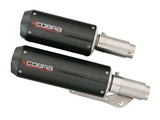 Cobra Sport Harley Davidson Fat Bob scarico carbonio mezzo sistema MCHD04S008-CF