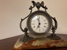 YEMA SVEGLIA 8 GIORNI  PELTRO E MARMO FUNZIONANTE