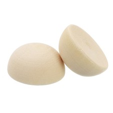 40pz 25mm Mezze Perline Legno