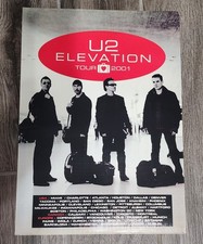 U2 ELEVATION TOUR 2001 poster