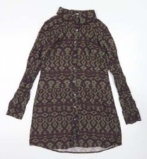 Abito camicia da donna viola