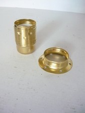 Portalampada in ottone lucido