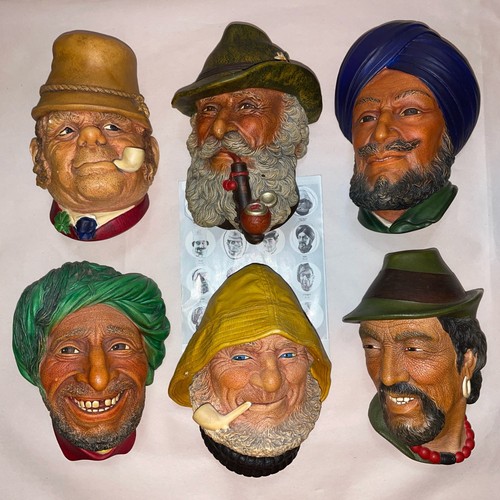 Vintage gesso bosson heads - bosson,