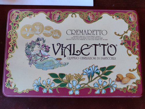 Scatola latta amaretti - latta,