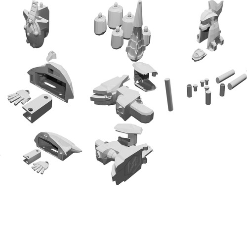 Parti dragonzord per hasbro - parti,