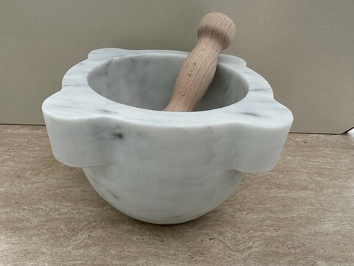 Mortaio marmo carrara - marmo,