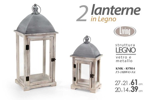 Set lanterne portacandela - set, 2