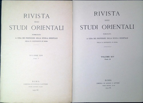 Rivista degli studi orientali - degli,