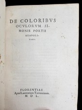PORZIO De Coloribus Oculorum &