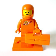 LEGO Space Classic Spaceman Astronauta Minifigure Arancione SP130 e Custodia Originale NUOVO