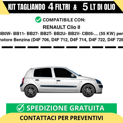 Tagliando per renault - renault, clio