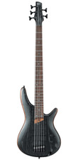  Ibanez SR675 5 String Electric Bass-Silver Wave Flat Black