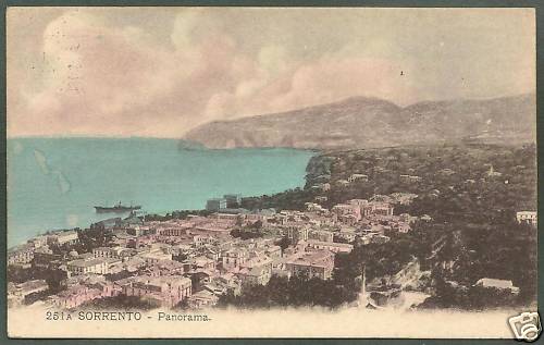 Napoli sorrento cartolina - sorrento,