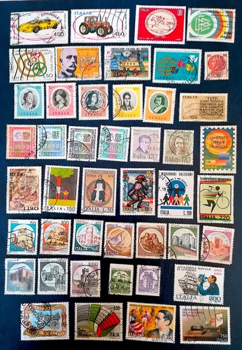 Lotto 108 francobolli poste - lotto,