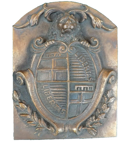 Stemma bronzo libertas - in, "libertas"