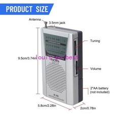 1x BC-R60 AM FM Radio