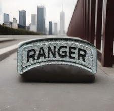 Patch linguetta Ranger grigio nero adatta per chiusura ad anello MARCA VELCRO®
