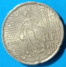 FRANCIA 20 CENT DI EURO 1999, qSPL #m1402