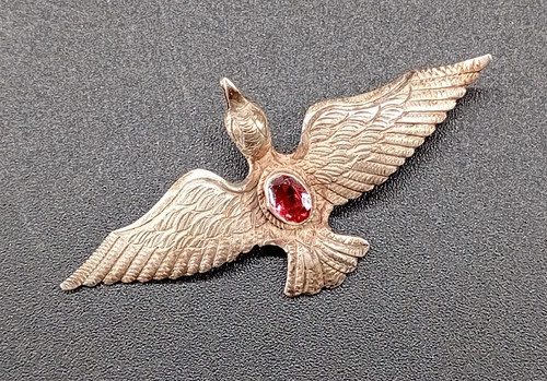Spilla antica argento e - in,