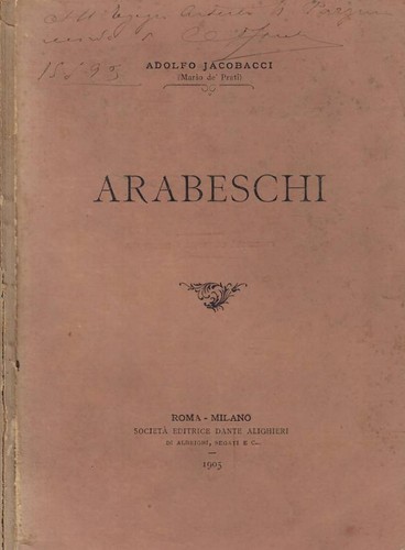 Arabeschi adolfo jacobacci - arabeschi.,