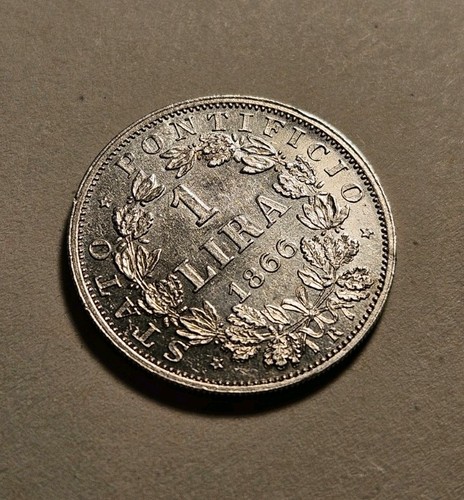 Lira 1866 vaticano - 1,