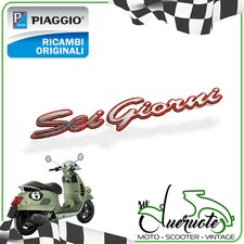 TARGHETTA ADESIVA VESPA SEI 6