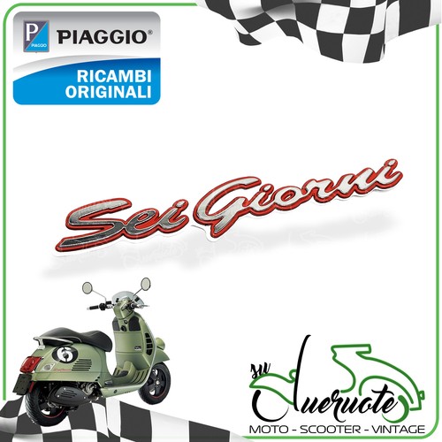 Targhetta adesiva vespa sei - targhetta,