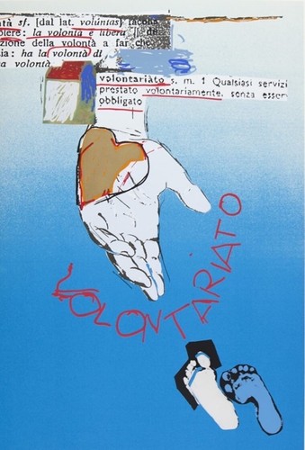Litografia degli anni del - degli, 90