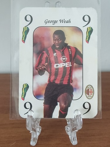 Card george weah - weah, milan