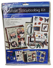 WT Classic Scrapbooking Kit Fare 10+ Pagine Adesivi Foglio Carta Cornici Tappetino Etichette