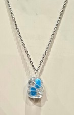 Collane In Acciaio Con Ciondolo In Resina Artigianali Fatte A Mano Handmade