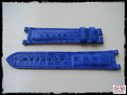 Cinturino coccodrillo blu - cinturino,