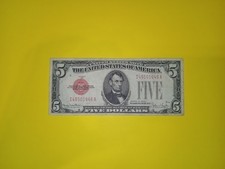 Rara Banconota 5 Dollari USA