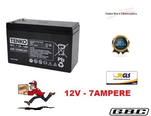 Batteria piombo tenko 12v - batteria,