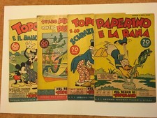 Nel Regno di Topolino lotto n. 45 46 64 65  Disney Mondadori 1937 1938